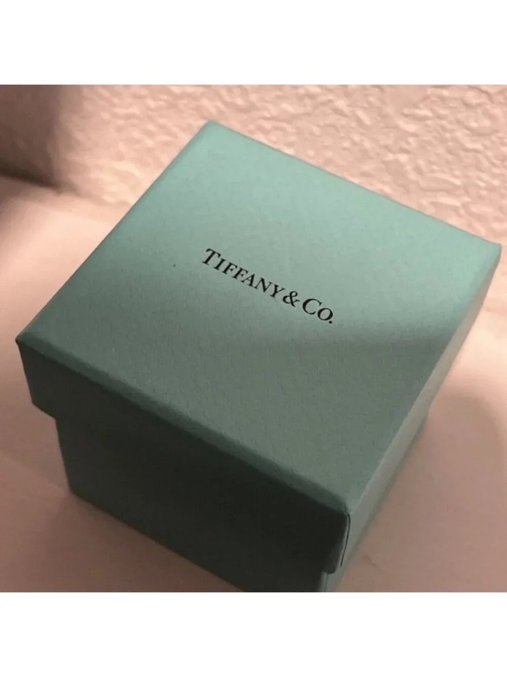 TIFFANY & CO. 18K White GOLD ATLAS PIERCED ROUND DIAMOND RING SIZE 10 New Mens
